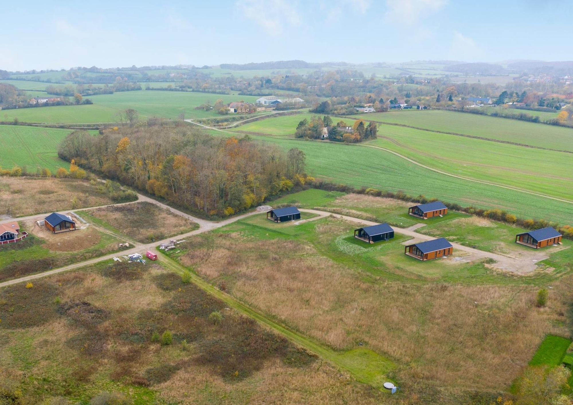 Eight Als homes from the air